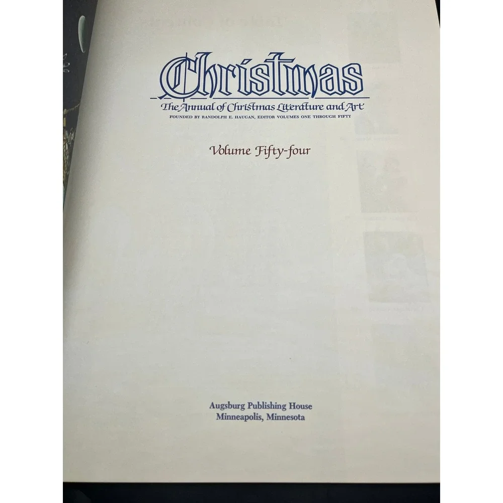 Christmas The Annual of Christmas Literature and Art Book Volume‎ 54 1984